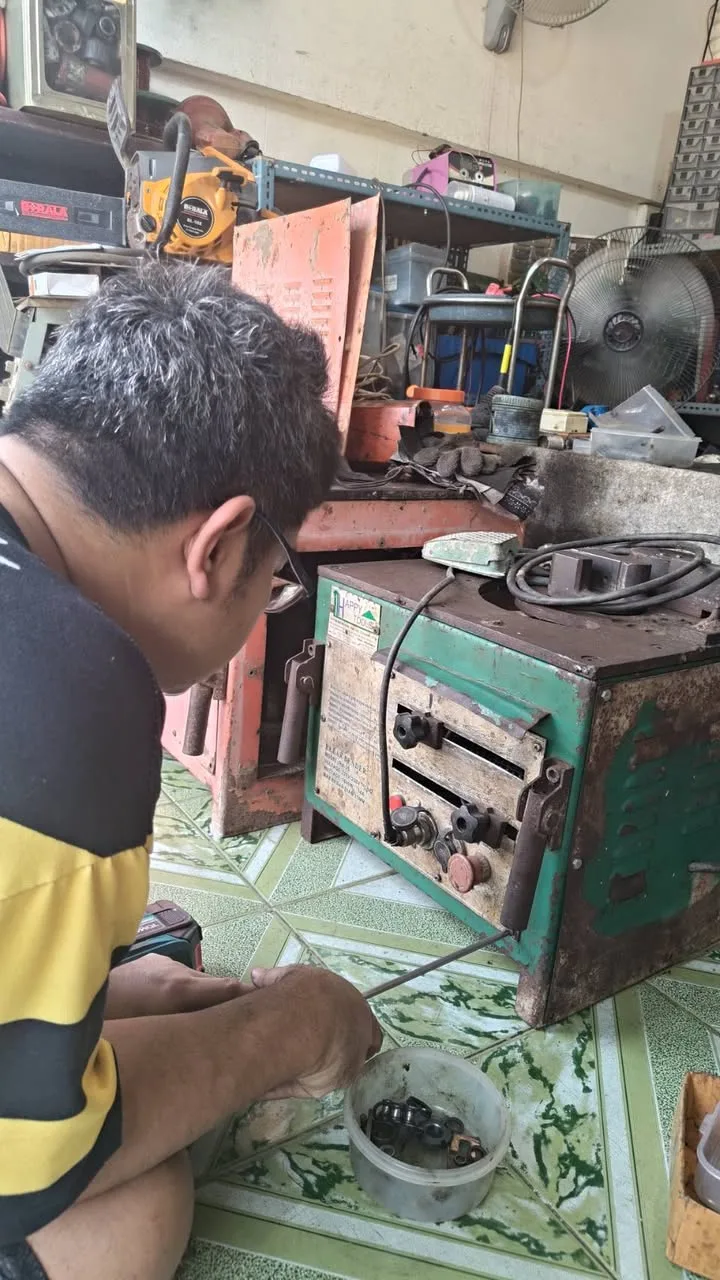 ซ่อมเครื่องดัดเหล็ก RB25 — ตรวจสอบและแก้ไข